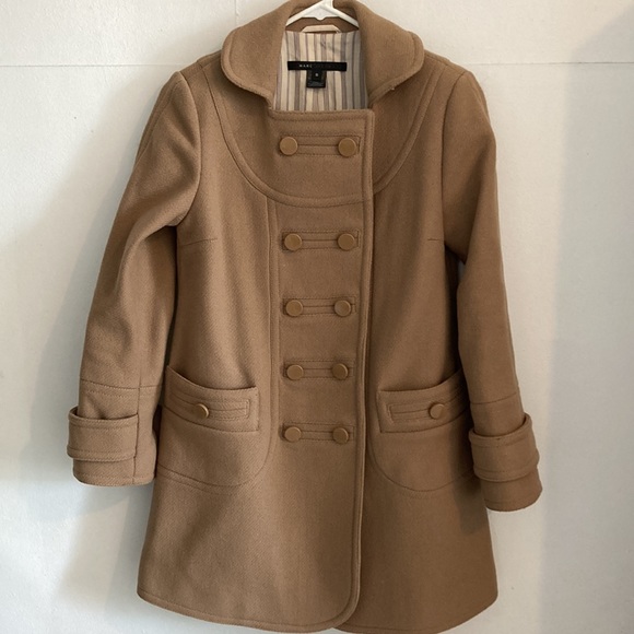 Marc Jacobs Camel Wool Babydoll Coat sz S Ex Cond! - Picture 2 of 9